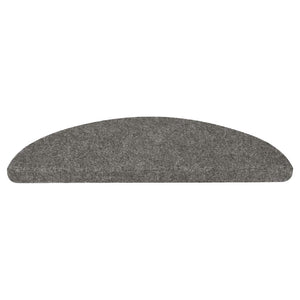 Selvklebende trappematter 15 stk 56x17x3 cm grå