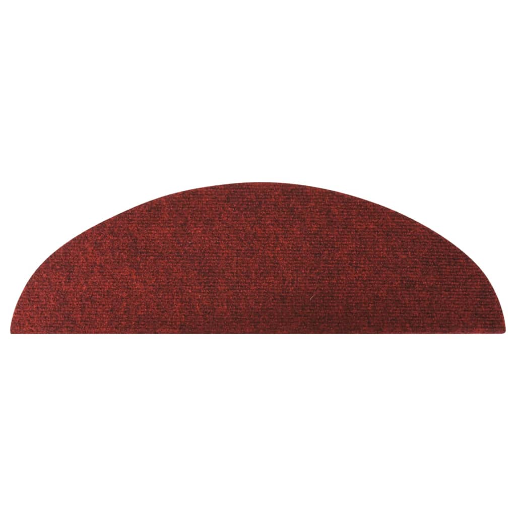 Selvklebende trappematter 15 stk 56x17x3 cm rød