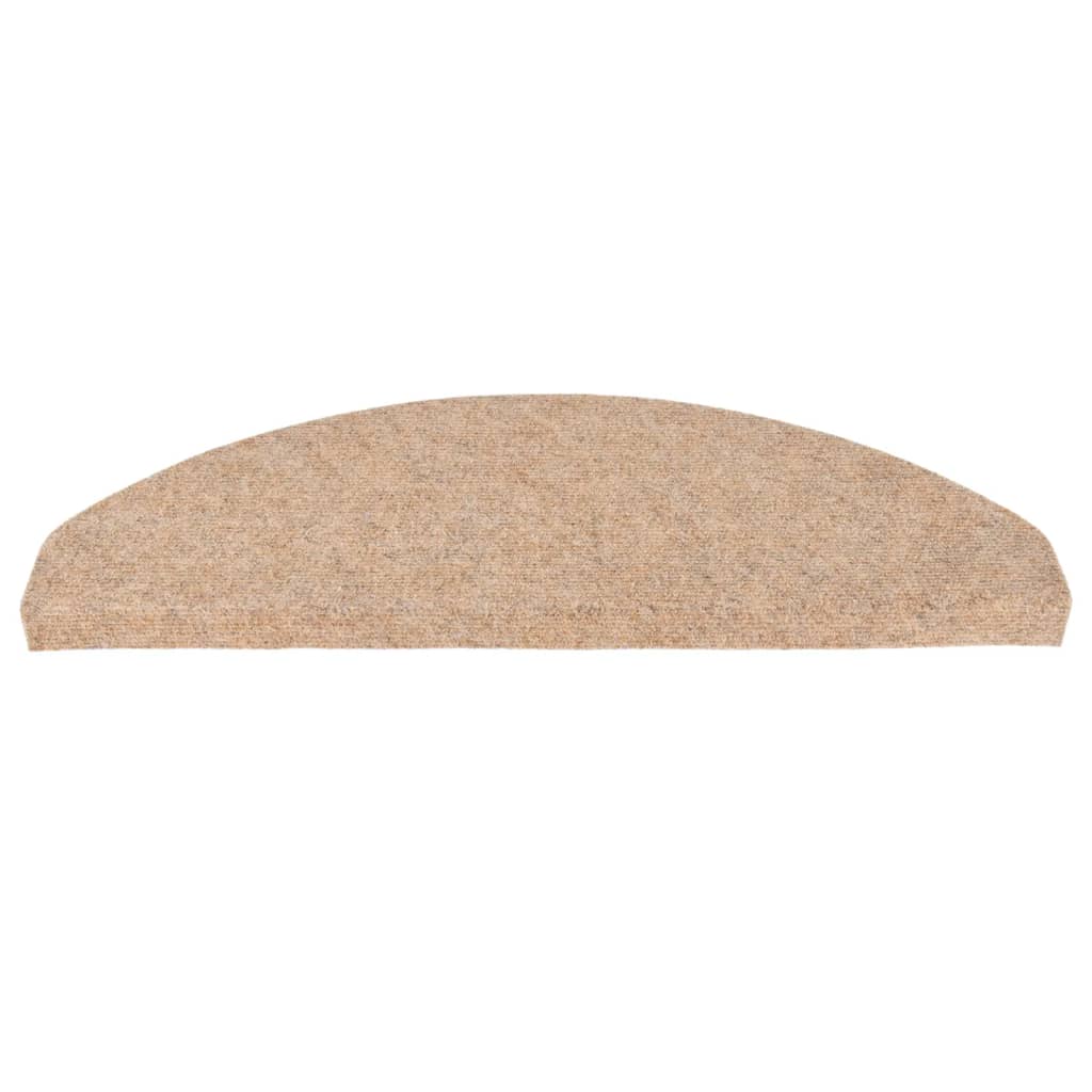 Selvklebende trappematter 15 stk 65x22,5x3,5 cm beige