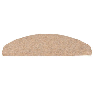 Selvklebende trappematter 15 stk 65x22,5x3,5 cm beige