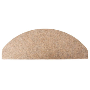 Selvklebende trappematter 15 stk 65x22,5x3,5 cm beige