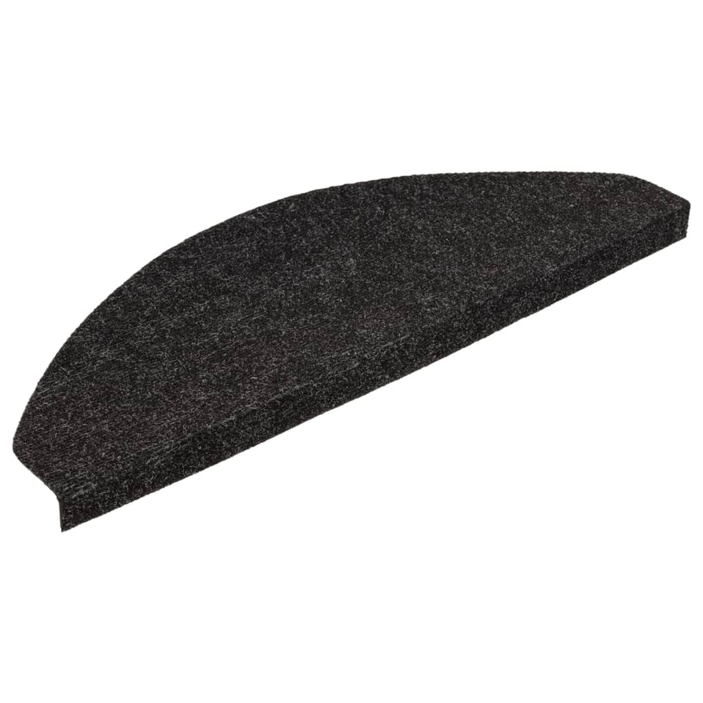 Selvklebende trappematter 15 stk 65x22,5x3,5 cm antrasitt