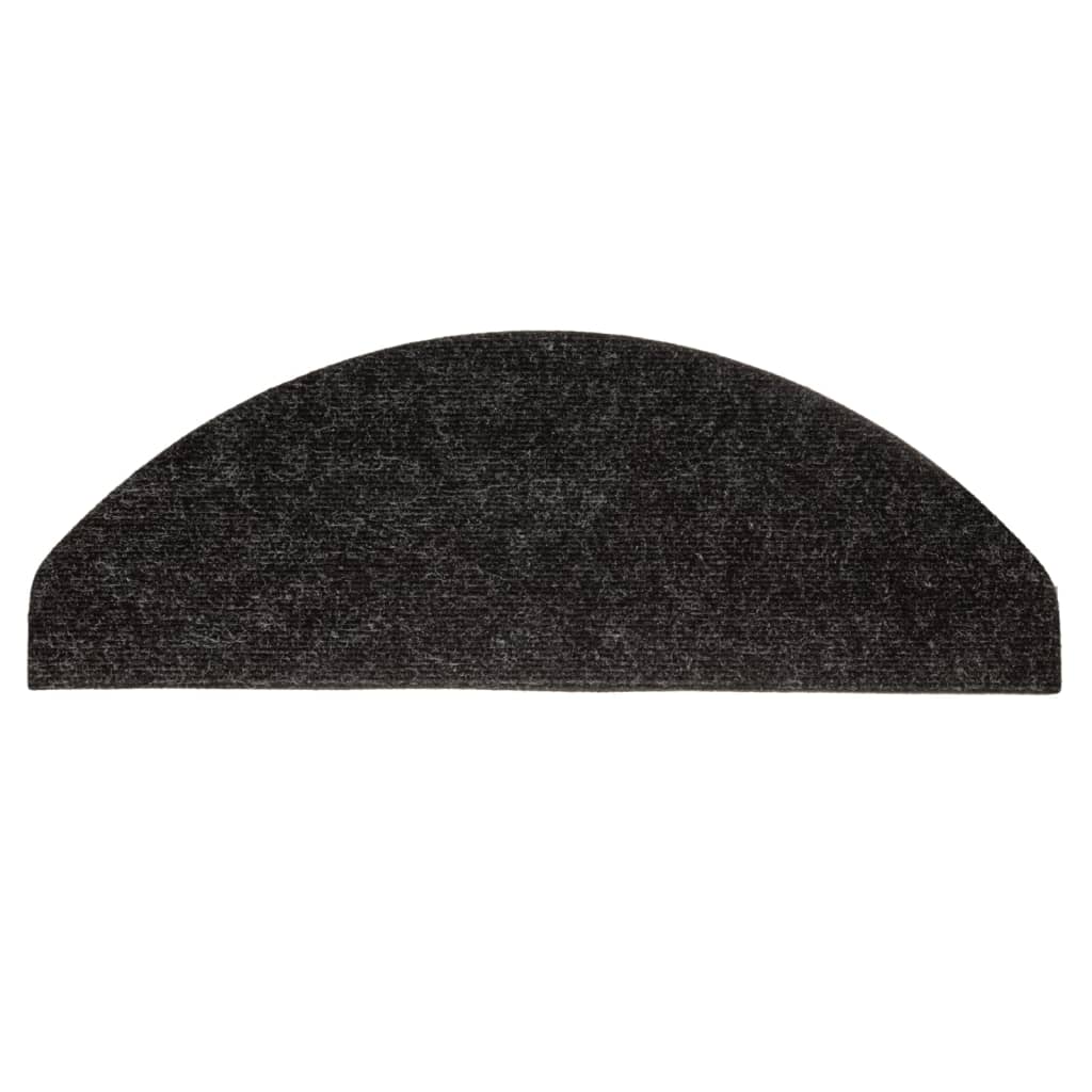 Selvklebende trappematter 15 stk 65x22,5x3,5 cm antrasitt