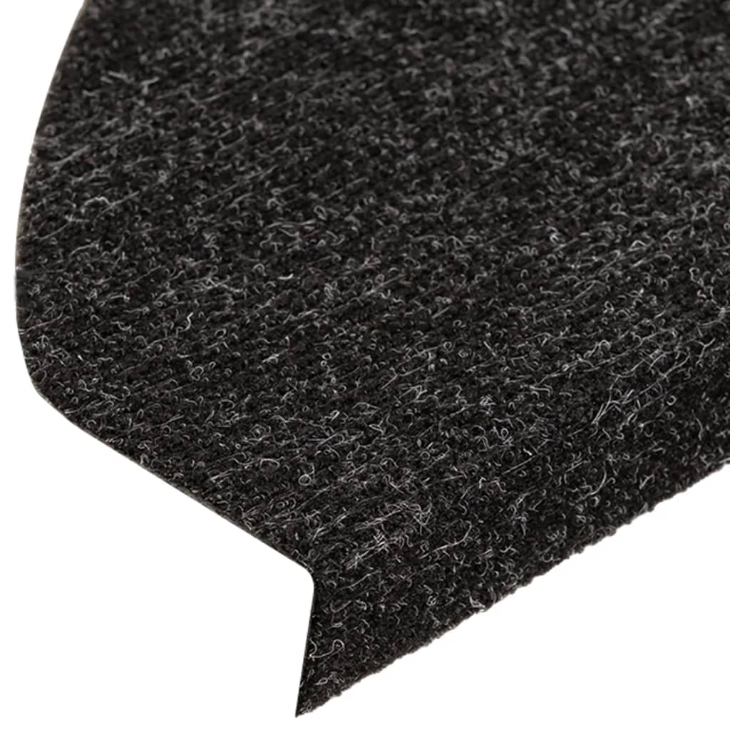 Selvklebende trappematter 15 stk 65x22,5x3,5 cm antrasitt