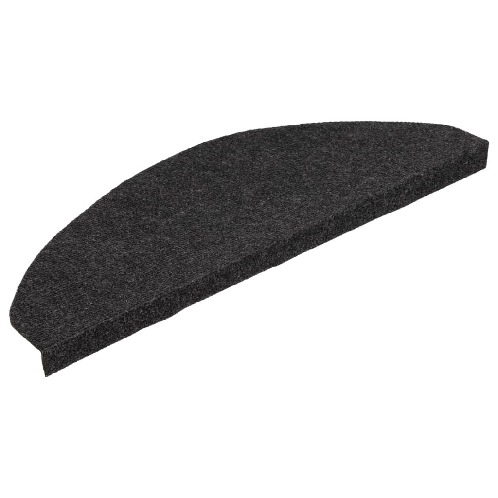 Selvklebende trappematter 15 stk 65x22,5x3,5 cm svart