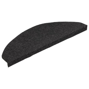 Selvklebende trappematter 15 stk 65x22,5x3,5 cm svart