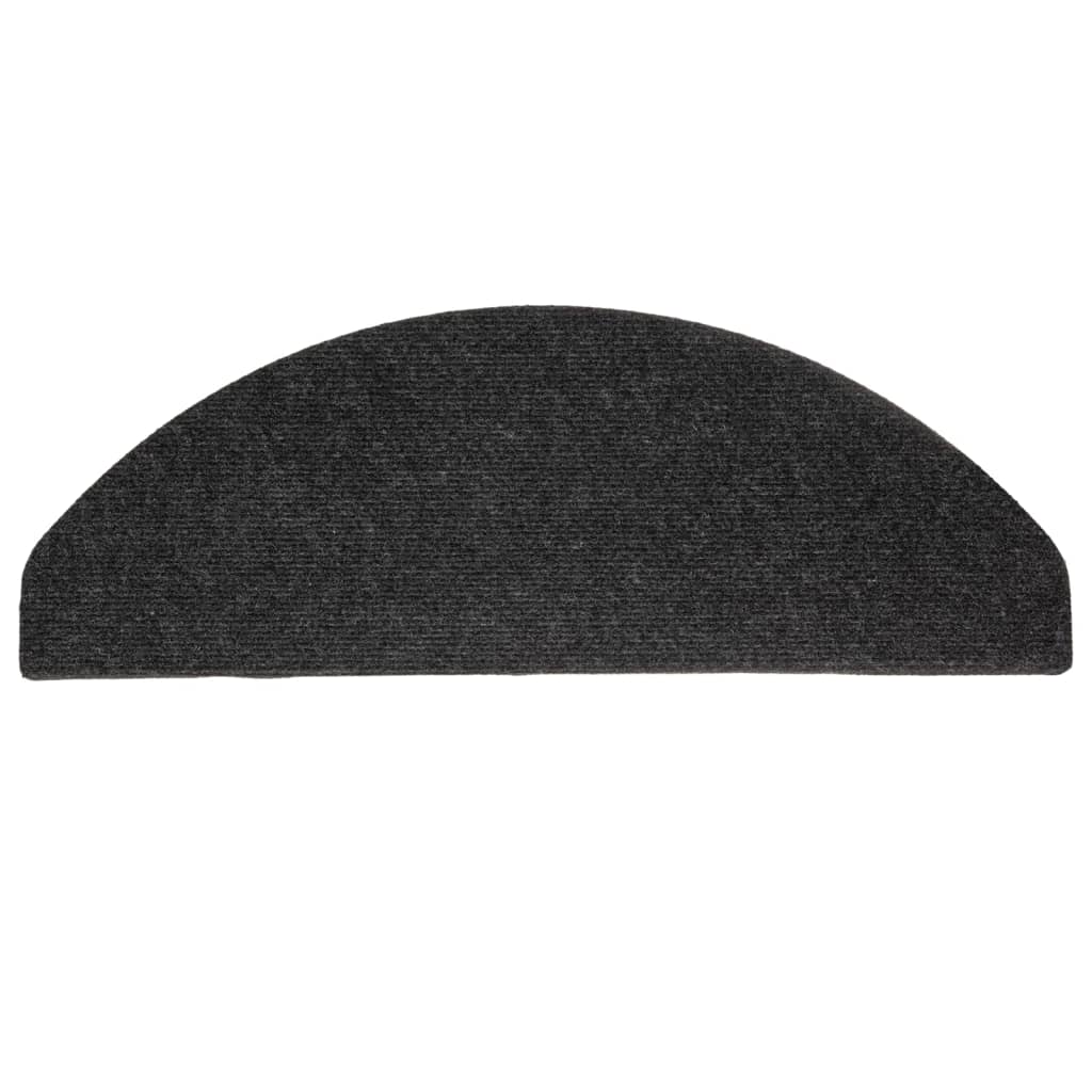 Selvklebende trappematter 15 stk 65x22,5x3,5 cm svart