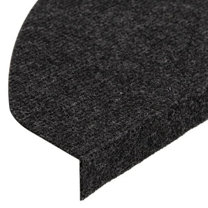 Selvklebende trappematter 15 stk 65x22,5x3,5 cm svart