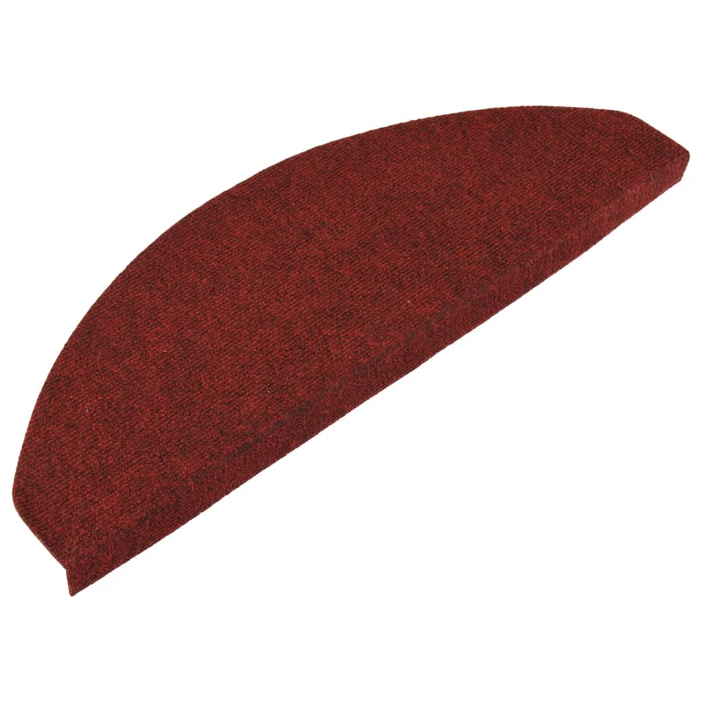 Selvklebende trappematter 15 stk 65x22,5x3,5 cm rød