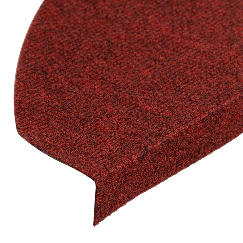 Selvklebende trappematter 15 stk 65x22,5x3,5 cm rød