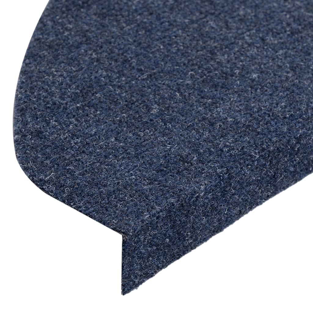 Selvklebende trappematter 15 stk 65x22,5x3,5 cm blå