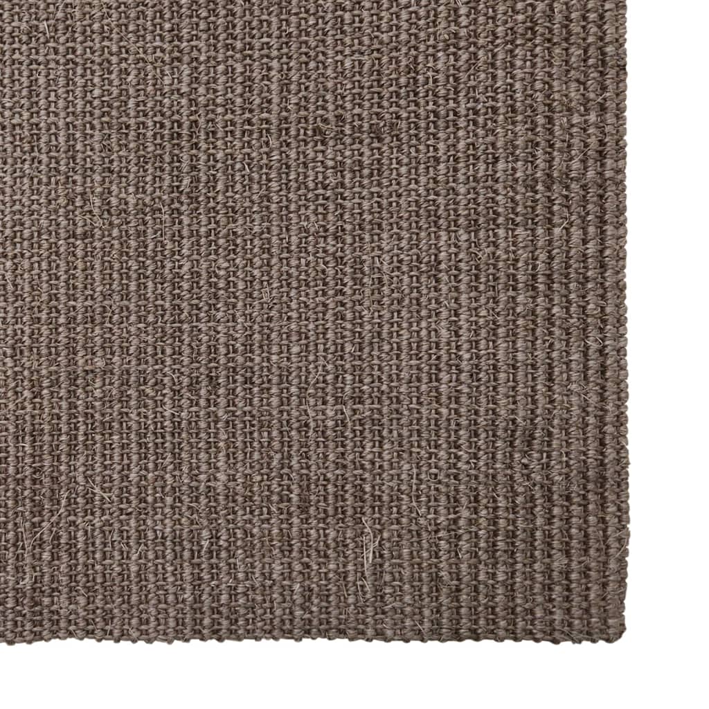 Teppe naturlig sisal 80x300 cm brun