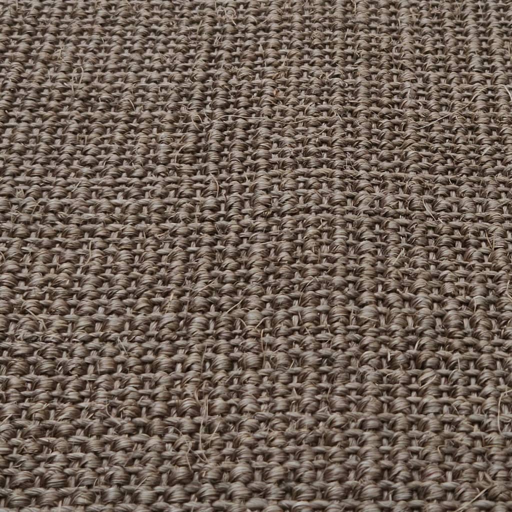Teppe naturlig sisal 80x300 cm brun