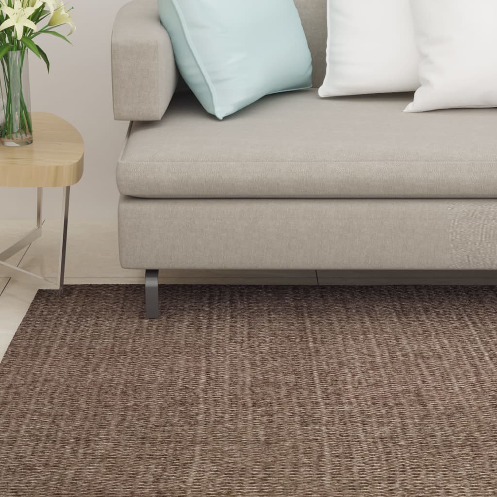 Teppe naturlig sisal 80x300 cm brun
