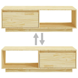 Salongbord 110x50x33,5 cm heltre furu