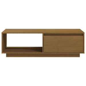 Coffee table 110x50x33.5 cm solid pine honey brown