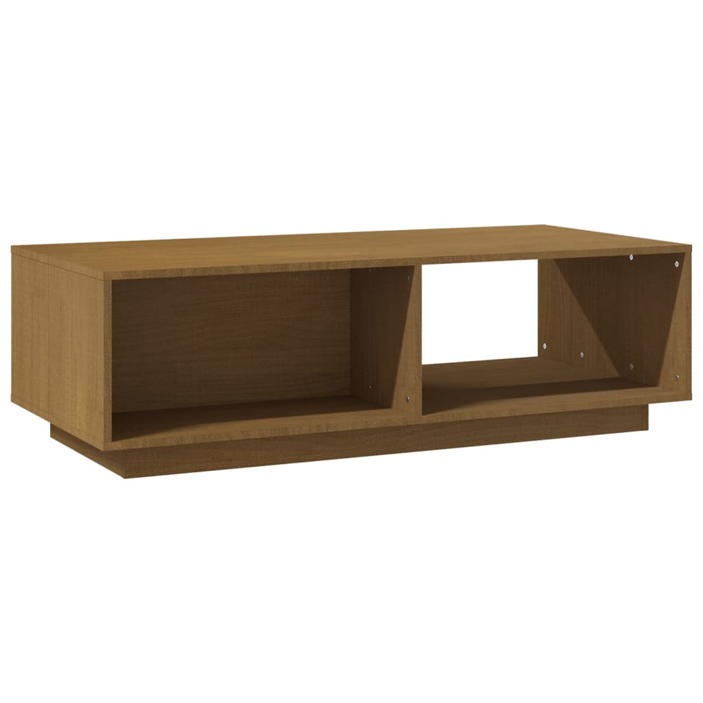 Coffee table 110x50x33.5 cm solid pine honey brown