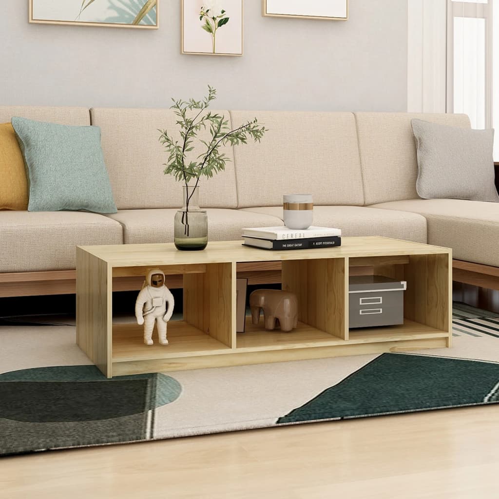 Salongbord 110x50x34 cm heltre furu