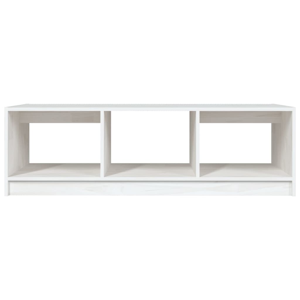 Coffee table 110x50x34 cm solid pine white