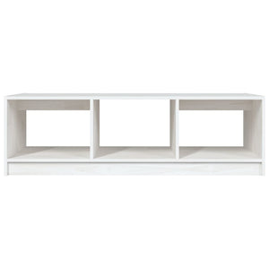 Coffee table 110x50x34 cm solid pine white
