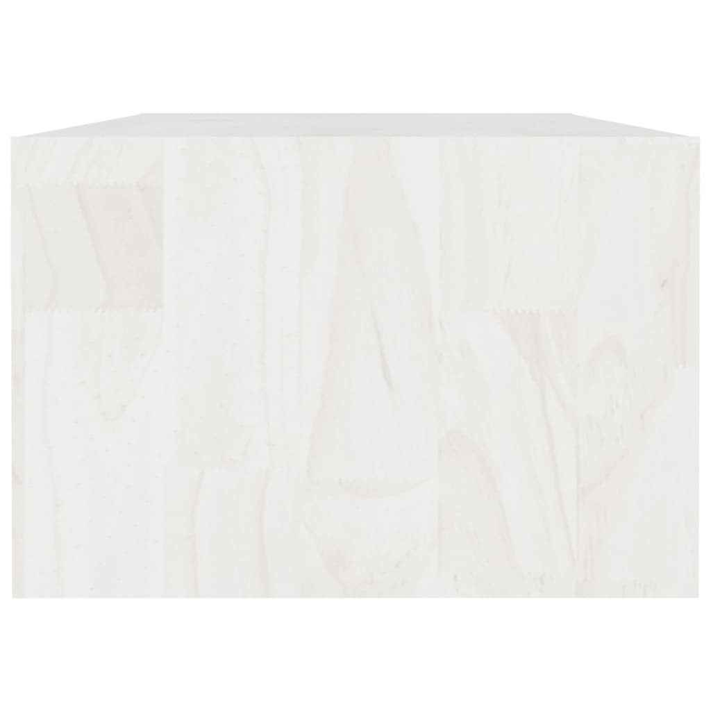 Coffee table 110x50x34 cm solid pine white