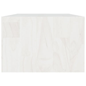 Coffee table 110x50x34 cm solid pine white
