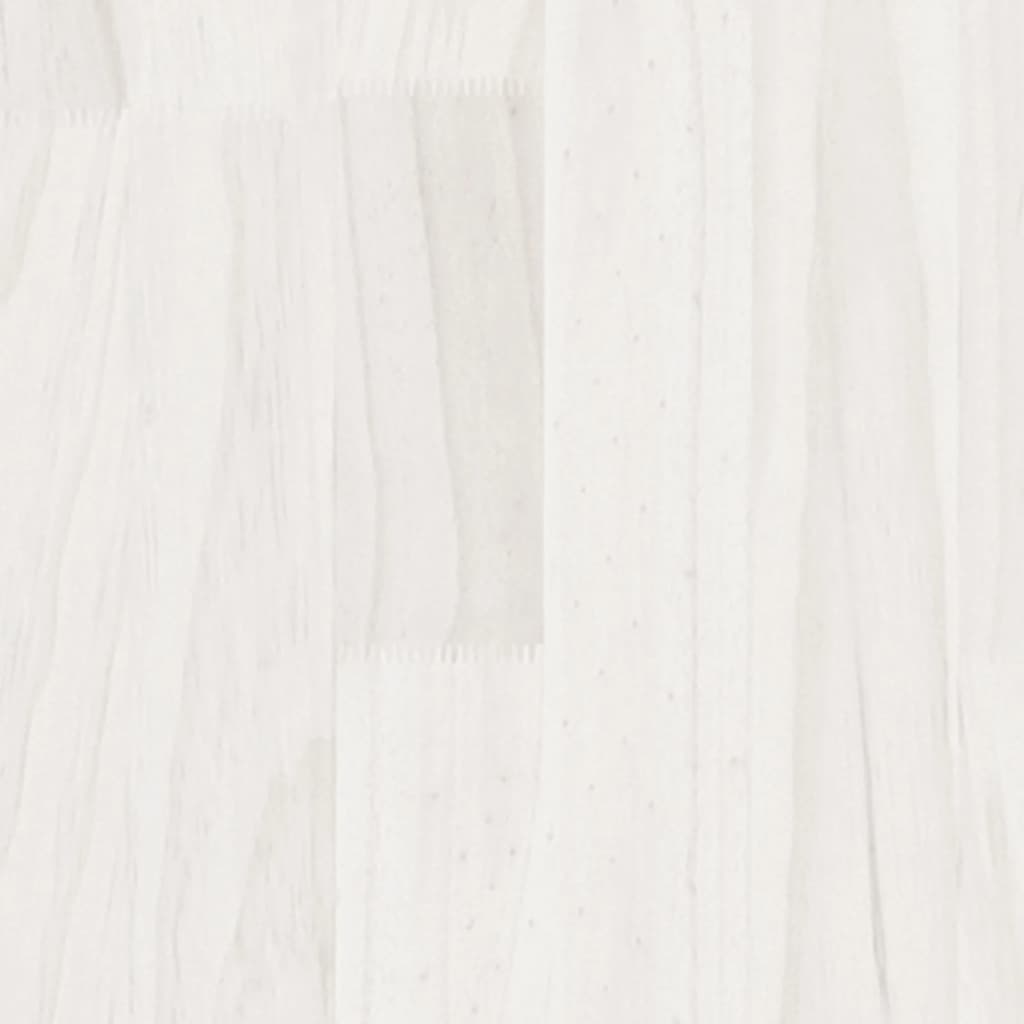 Coffee table 110x50x34 cm solid pine white
