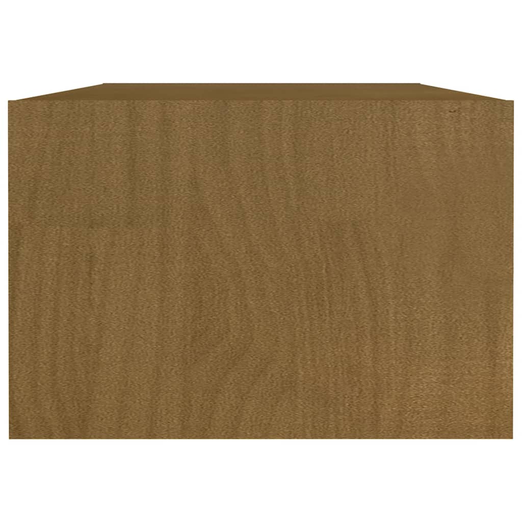 Salongbord 110x50x34 cm heltre furu honningbrun