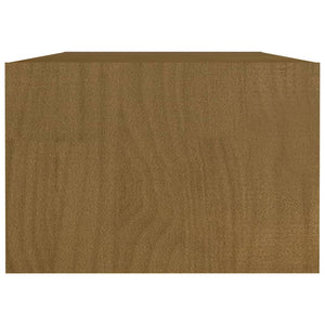 Salongbord 110x50x34 cm heltre furu honningbrun