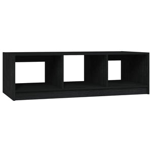 Salongbord 110x50x34 cm heltre furu svart