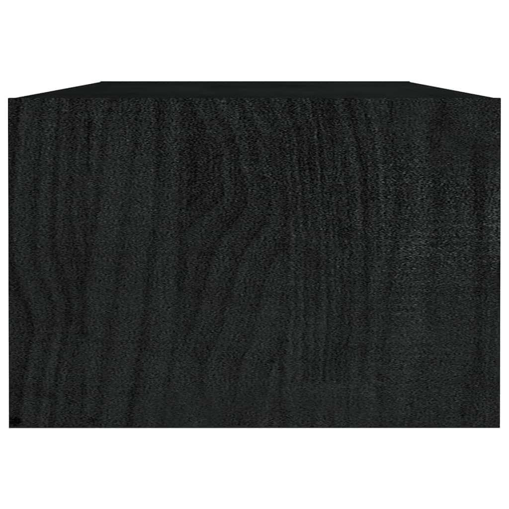 Salongbord 110x50x34 cm heltre furu svart