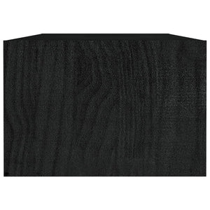 Salongbord 110x50x34 cm heltre furu svart