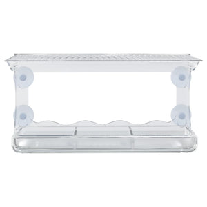 Fuglematere for vindu 2 stk akryl 30x12x15 cm