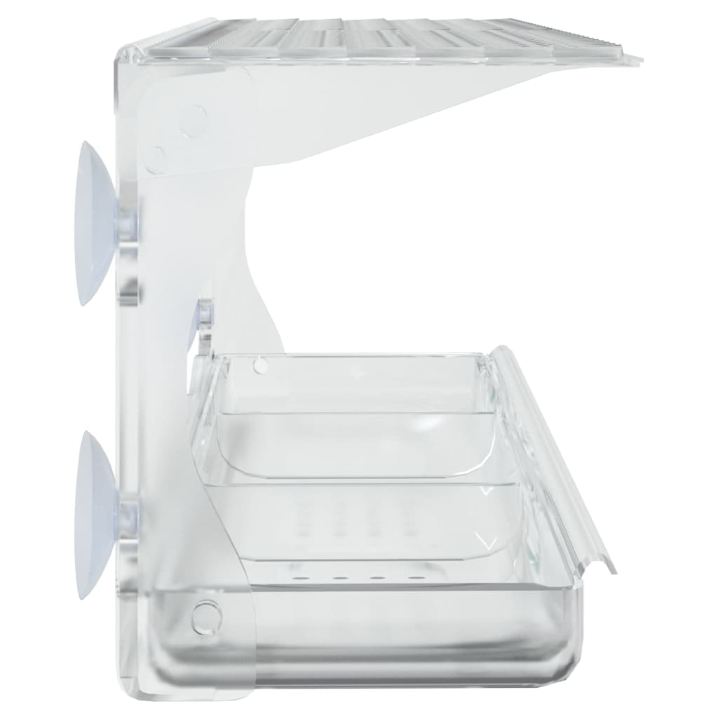 Fuglematere for vindu 2 stk akryl 30x12x15 cm
