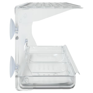 Fuglematere for vindu 2 stk akryl 30x12x15 cm
