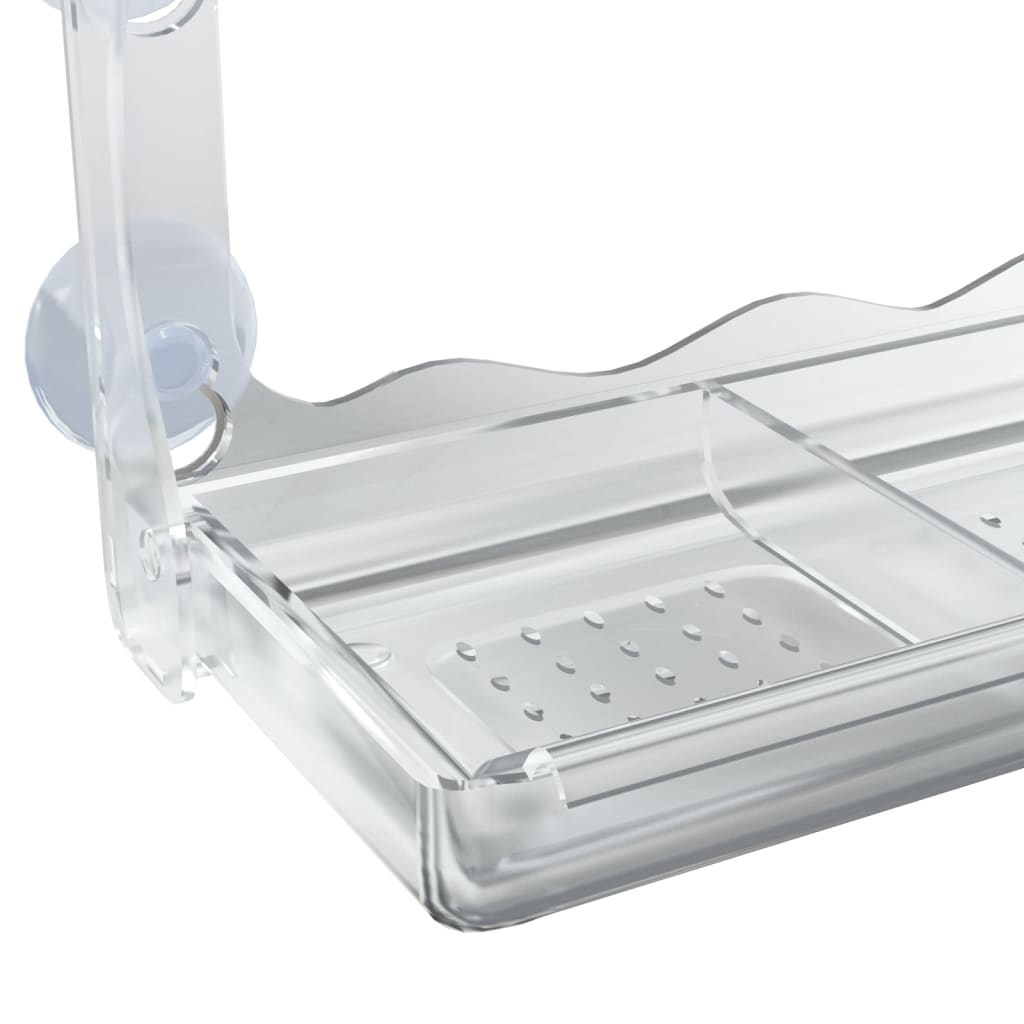 Fuglematere for vindu 2 stk akryl 30x12x15 cm