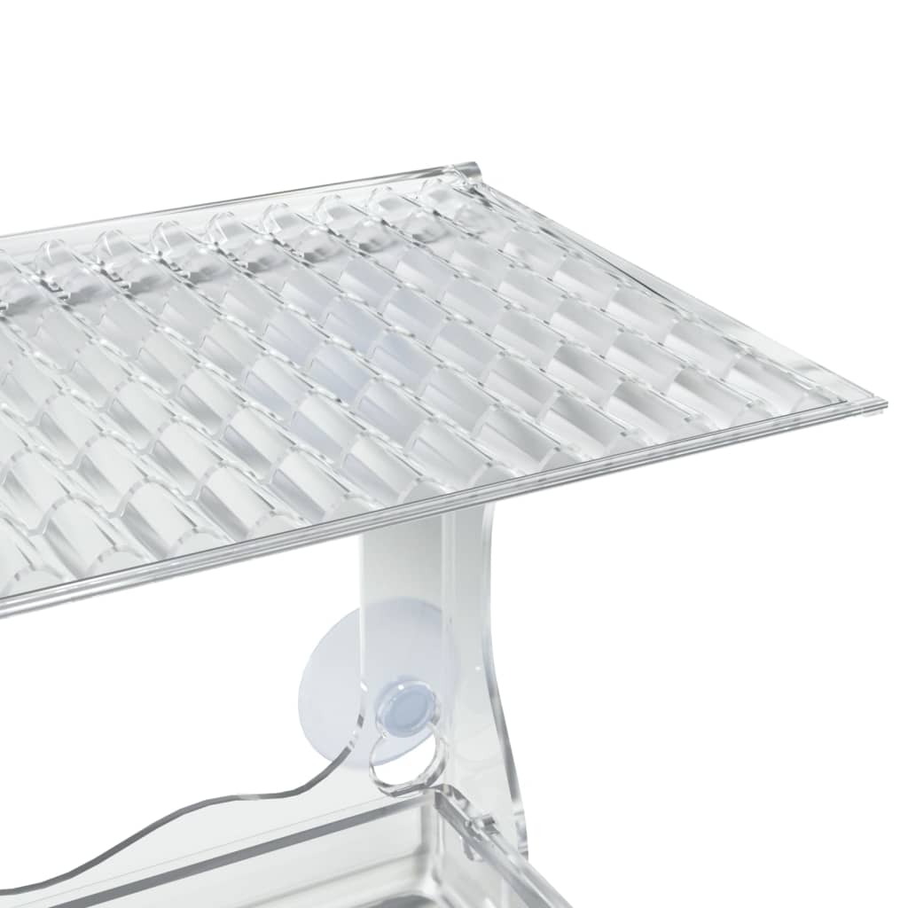 Fuglematere for vindu 2 stk akryl 30x12x15 cm