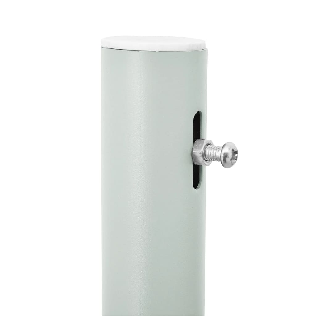 Uttrekkbar sidemarkise 140x500 cm rød