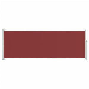 Uttrekkbar sidemarkise 220x600 cm rød