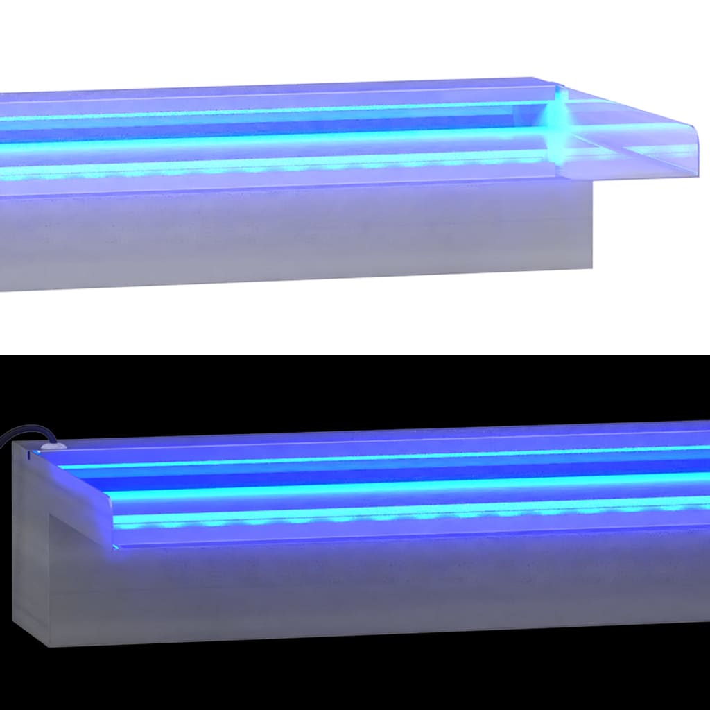 Waterfall with RGB LED stainless steel 45 cm