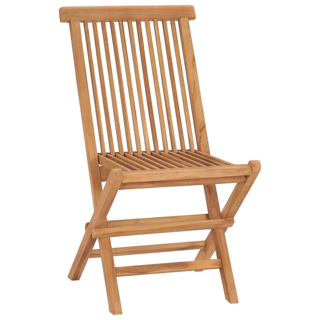 Sammenleggbare hagestoler 6 stk heltre teak