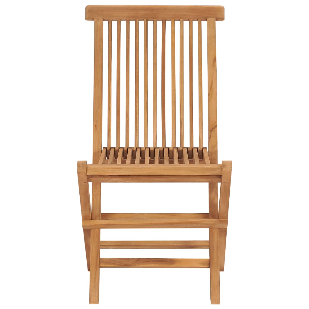 Sammenleggbare hagestoler 6 stk heltre teak