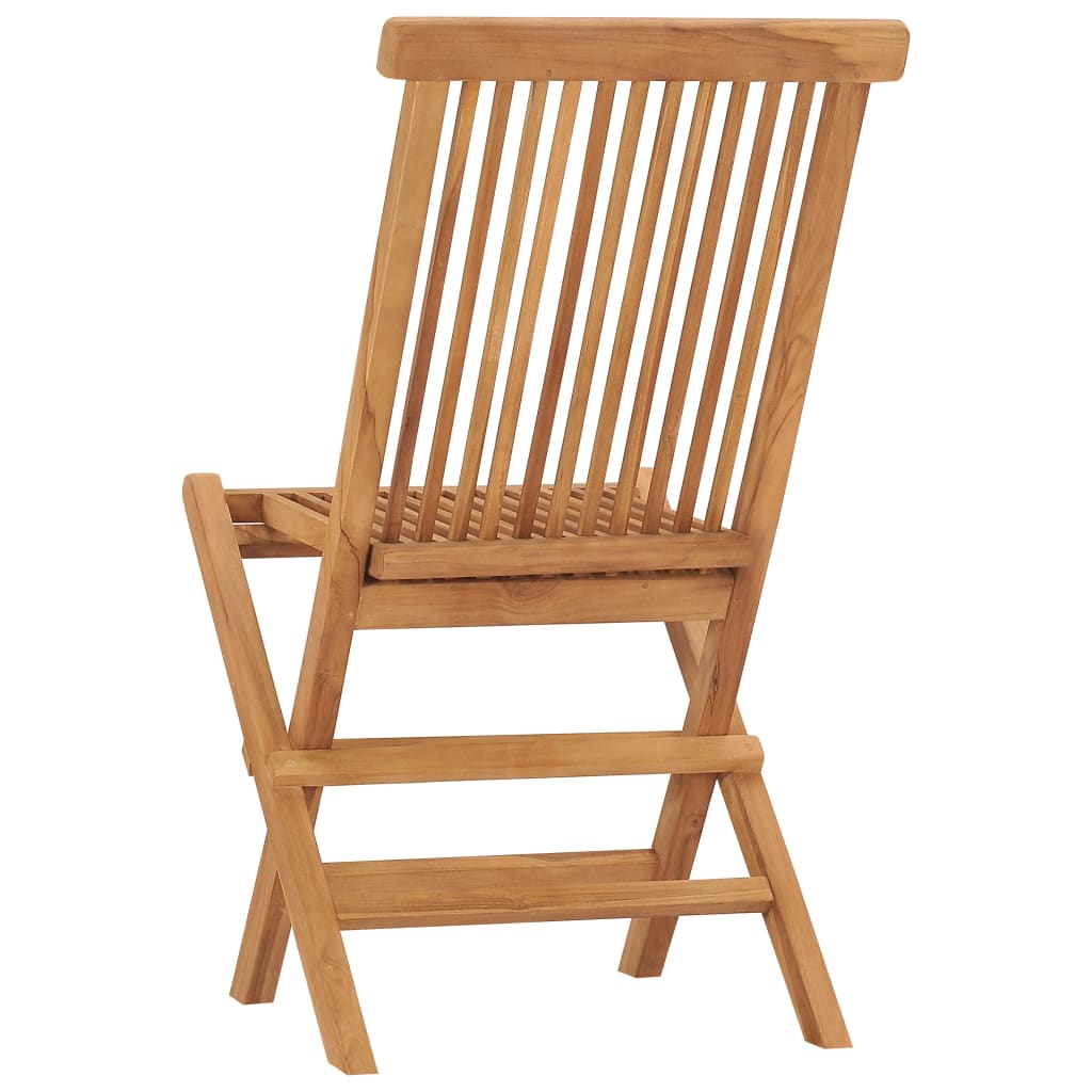 Sammenleggbare hagestoler 6 stk heltre teak