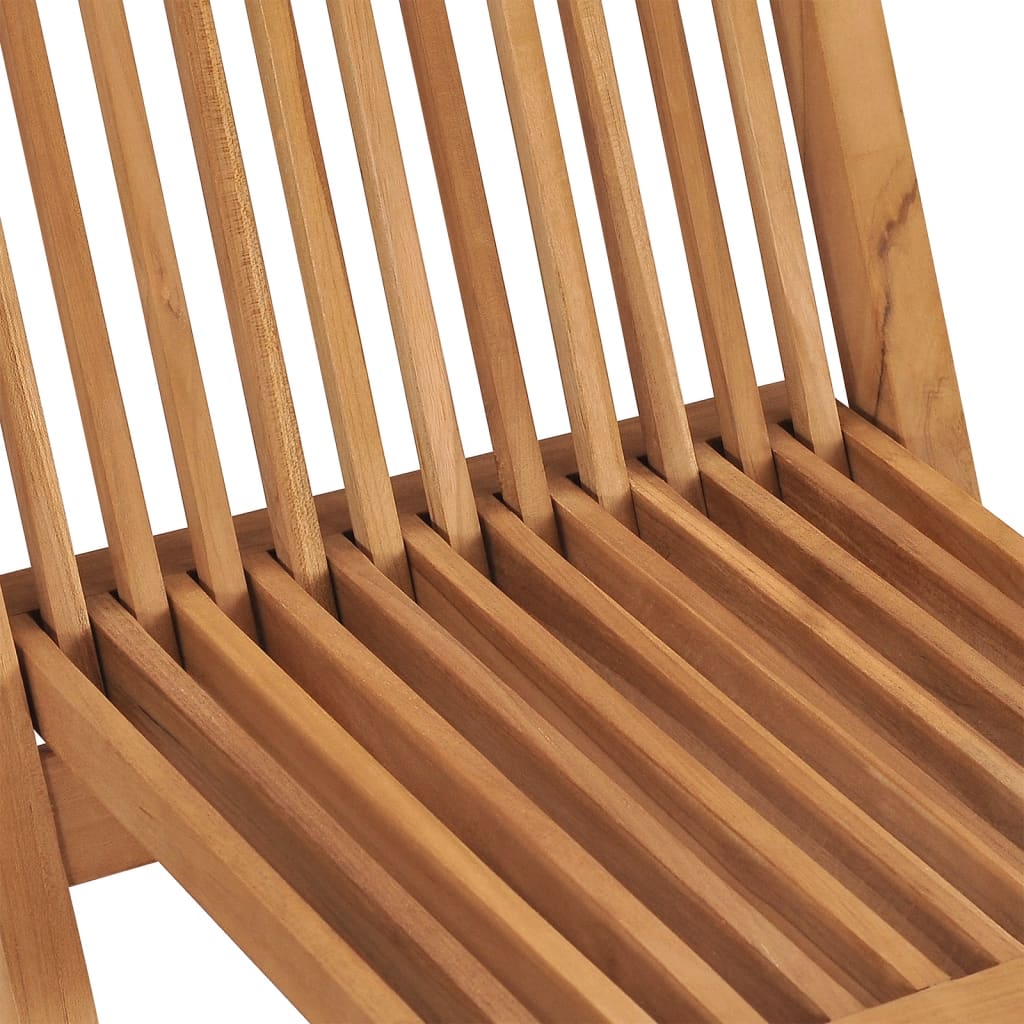 Sammenleggbare hagestoler 6 stk heltre teak