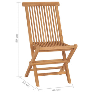 Sammenleggbare hagestoler 6 stk heltre teak