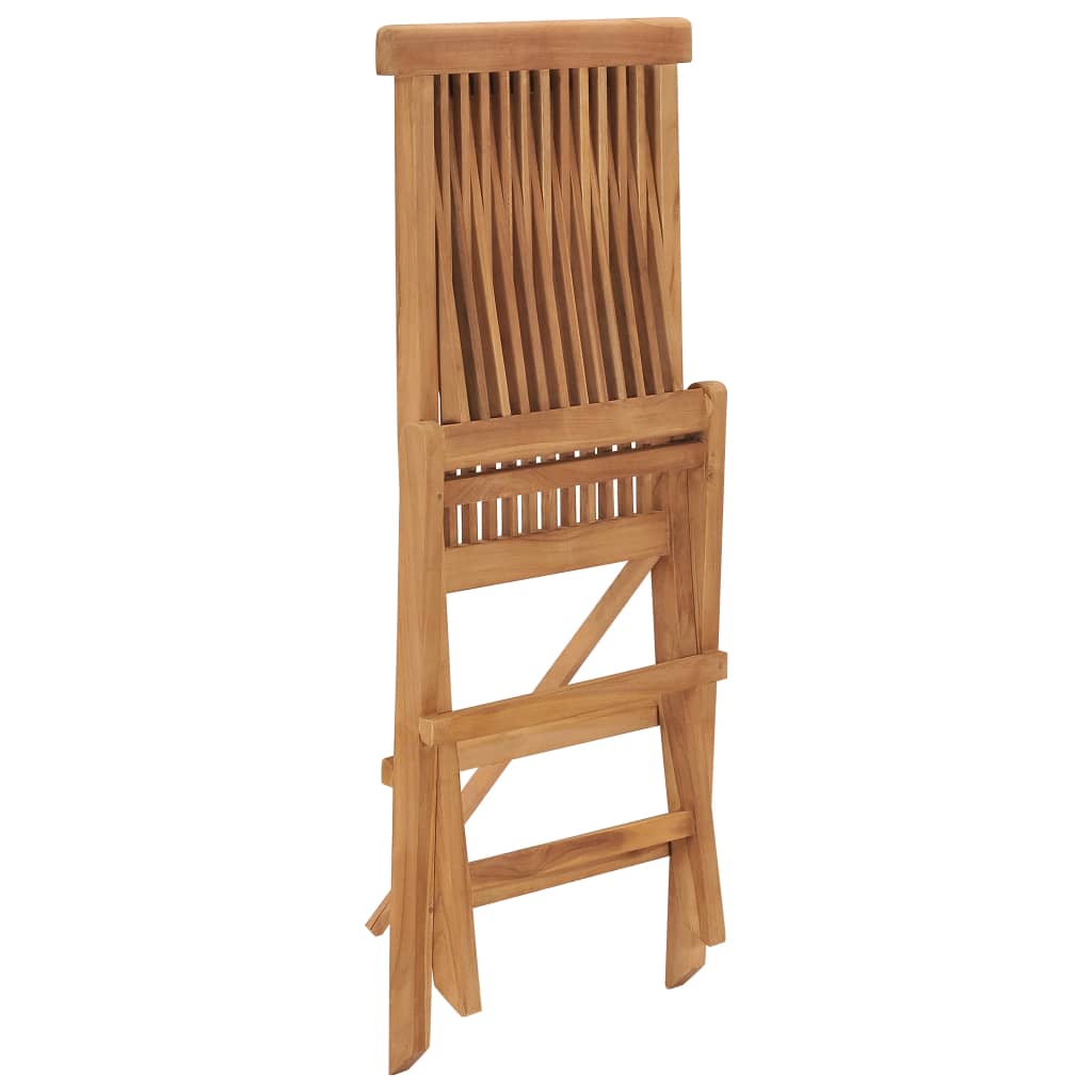 Sammenleggbare hagestoler 8 stk heltre teak