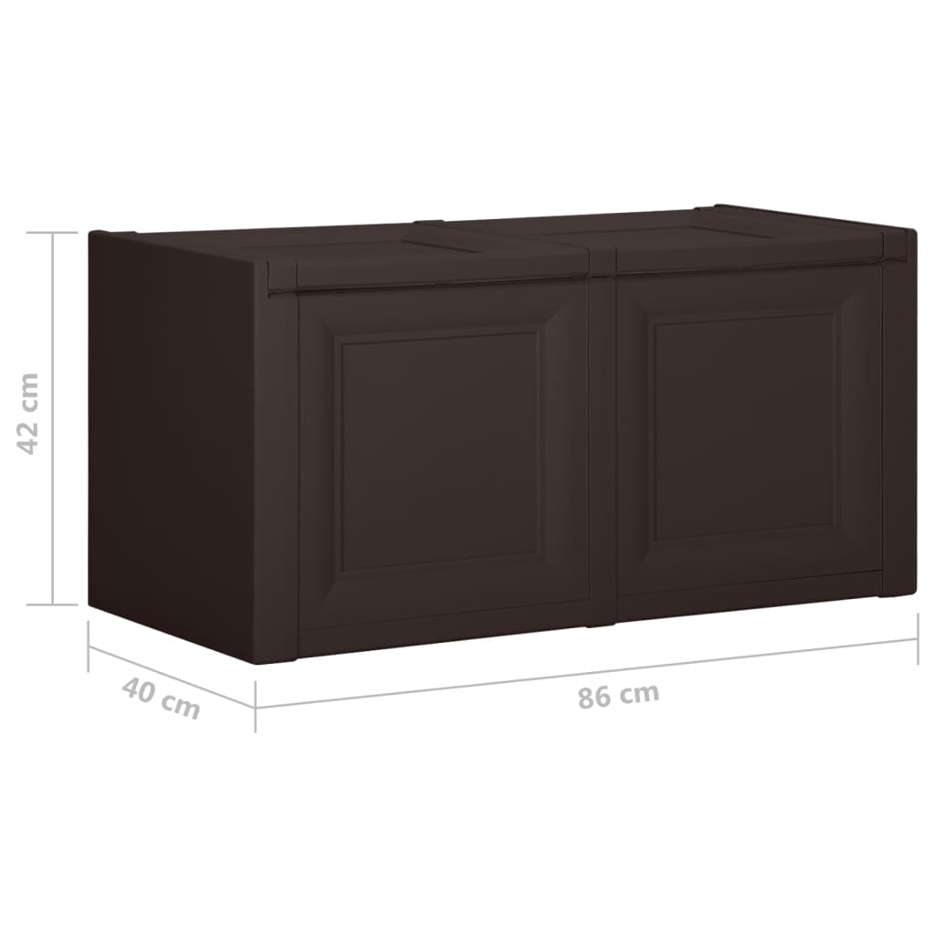 Putekasse brun 86x40x42 cm 85 L
