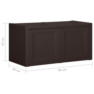 Putekasse brun 86x40x42 cm 85 L