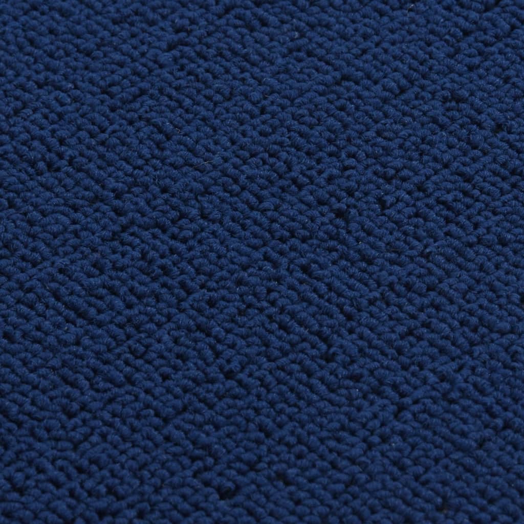 Sklisikre trappematter 15 stk 60x25 cm marineblå rektangulær