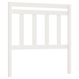 Sengegavl hvit 106x4x100 cm heltre furu